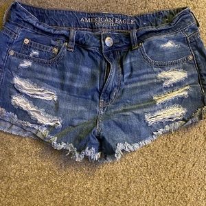 Womens American eagle tomboy shortie shorts